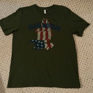 Bella Canvas Cotton USA Eagle Craig Morgan Army L
